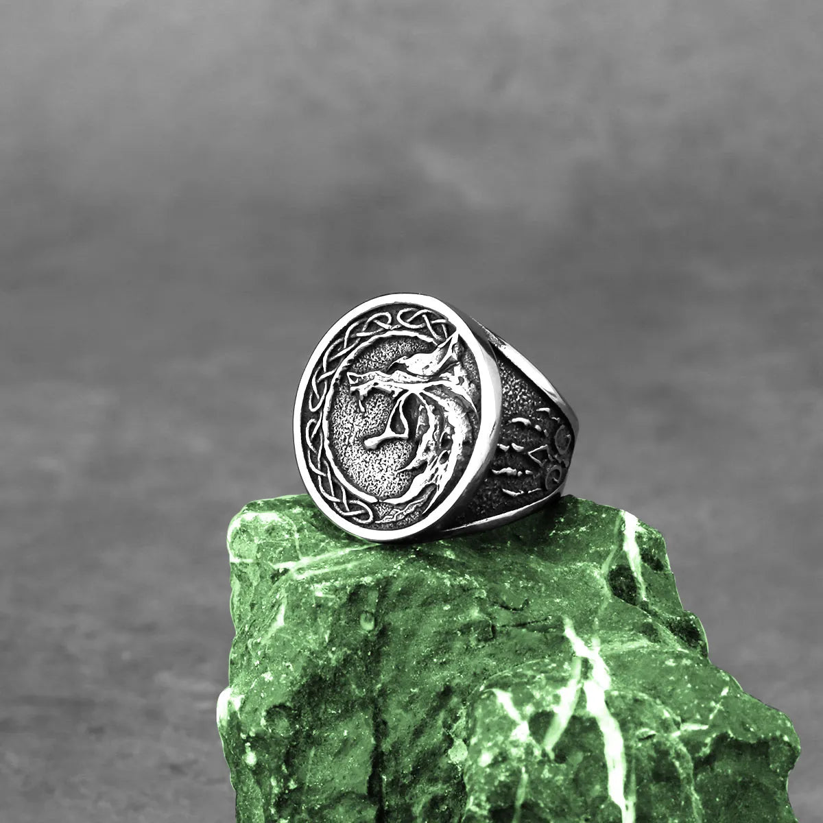 Bague Viking Loup de Fenrir