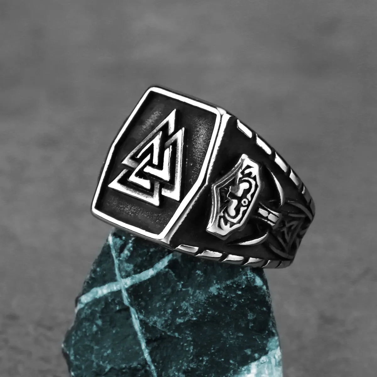 Bague Viking Valknut