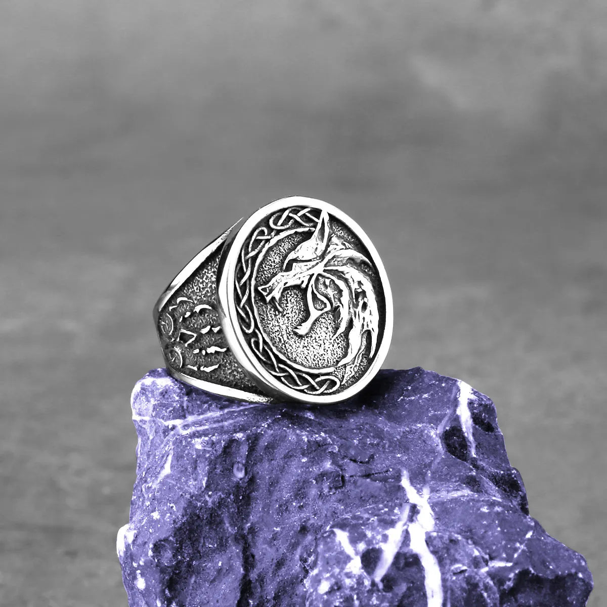 Bague Viking Loup de Fenrir