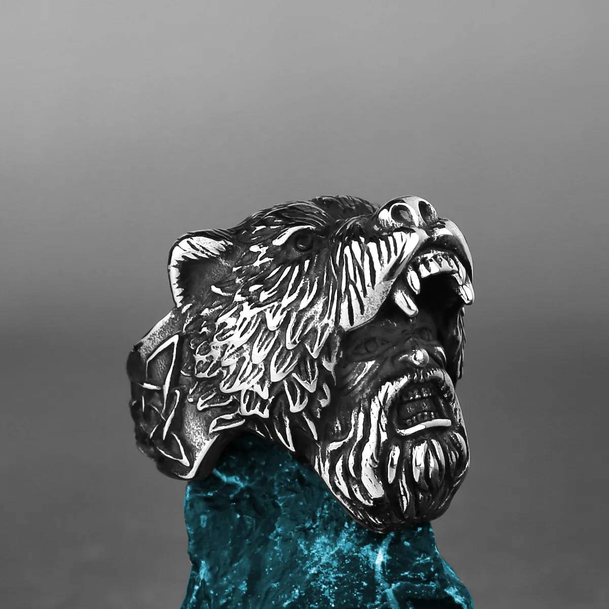 Bague Viking Chasseur de Bête