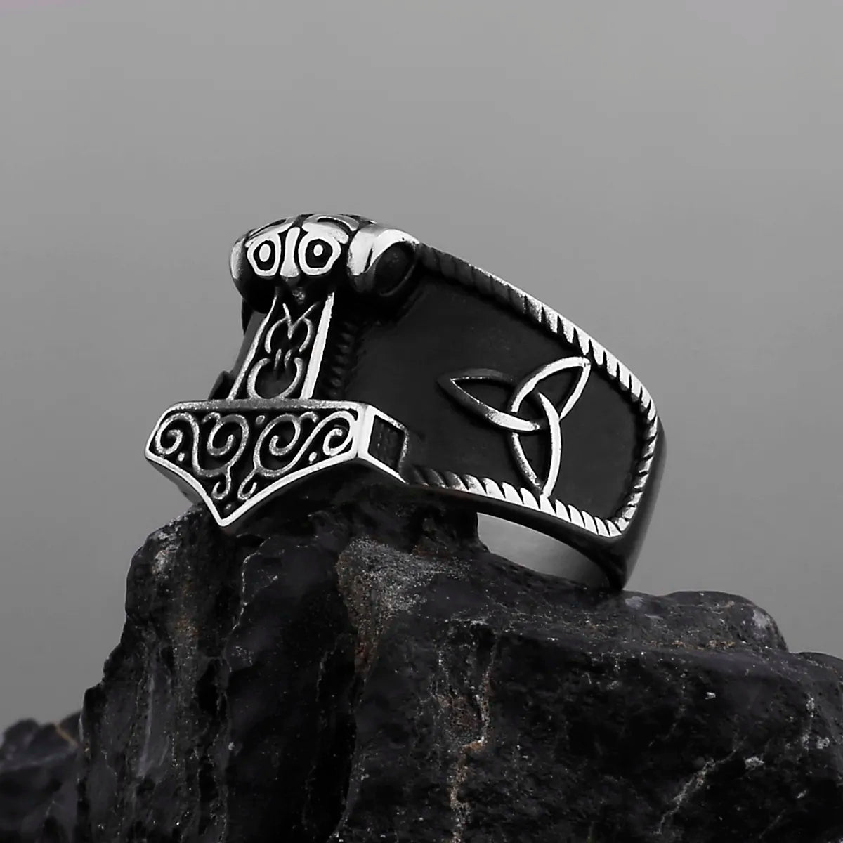 Bague Viking Mjolnir