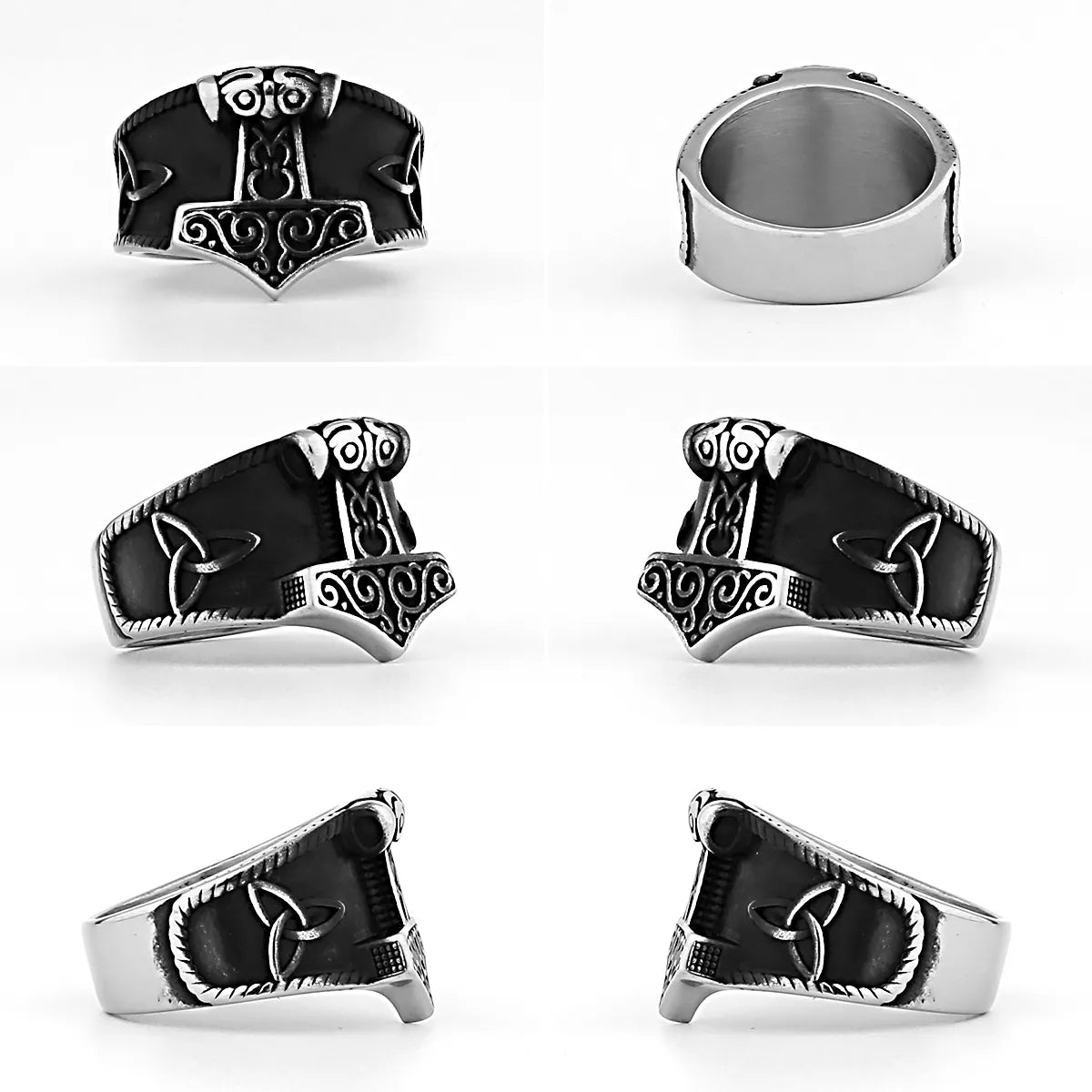 Bague Viking Mjolnir