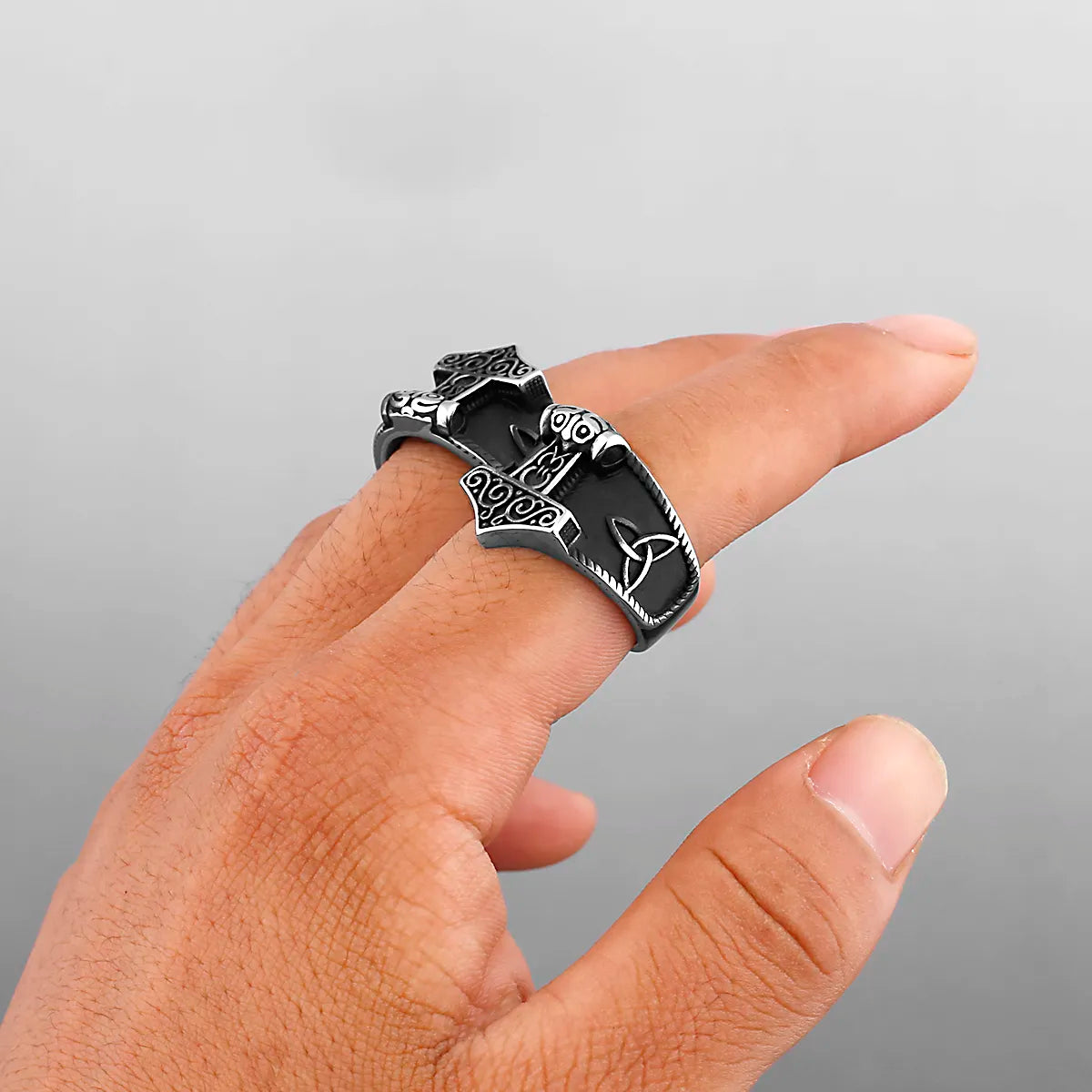 Bague Viking Mjolnir