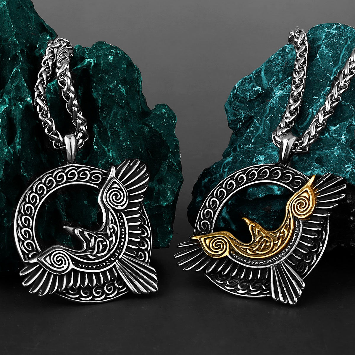 Collier Viking Muninn