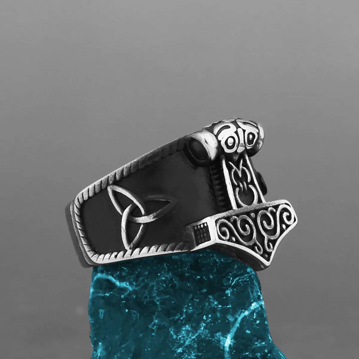 Bague Viking Mjolnir